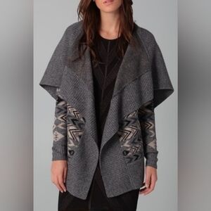 Torn By Ronny Kobo Taho Striped Marianne Wool Cardigan Size XS